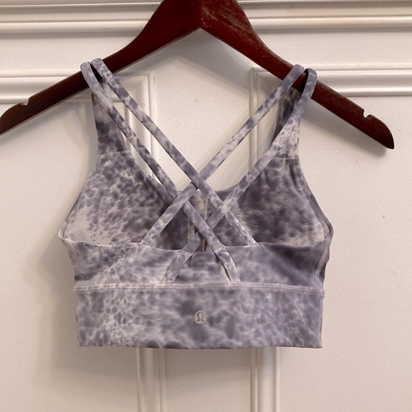 Lululemon Energy Bra Marble Dye Grey - Picture 1 of 4